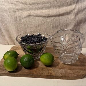 Elegant Clear Glass Bowls Set